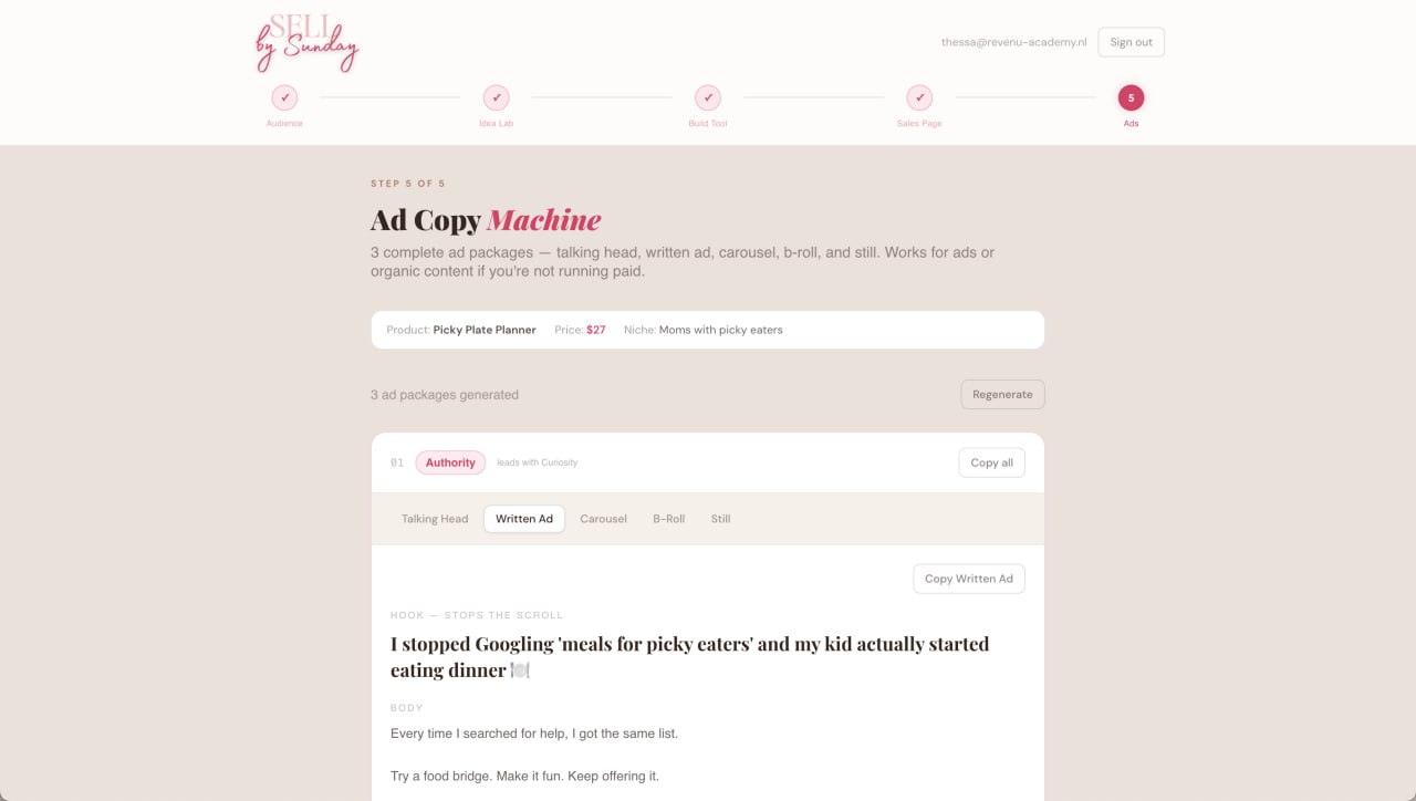 Ad Copy Machine screenshot